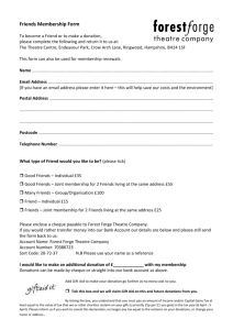 Forest Forge Friends Membership Form (word version)