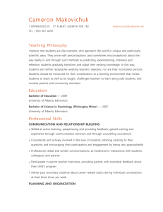 resume - University of Alberta