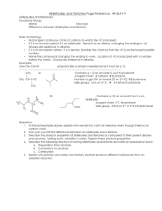 2-3b Aldehyde and ketone Overview