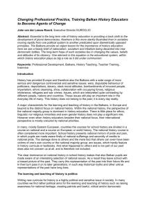 Abstract: Essential is the long term role of history education in
