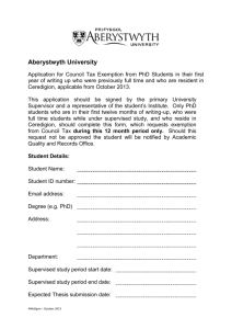 writing-up-council-t.. - Aberystwyth University