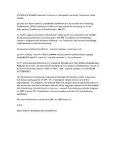 Sample press release for the Chamberlain Scholarship program