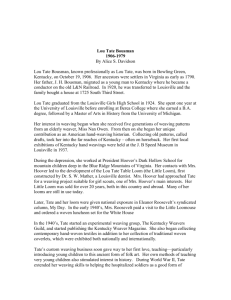 Lou Tate Bousman - The Little Loomhouse