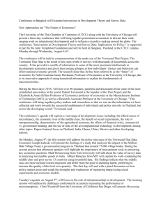UTCC Press Release - The Townsend Thai Project