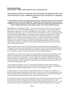 Community College Think Tank Event Press Release
