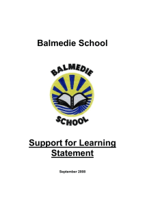 SFL_Policy - Balmedie School