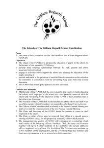 FOWHs Constitution - The William Hogarth School