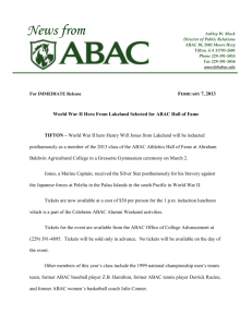 Printable News Release - Abraham Baldwin Agricultural College