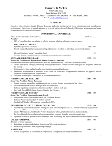 McKee Resume 2014 - UCSB`s Technology Management