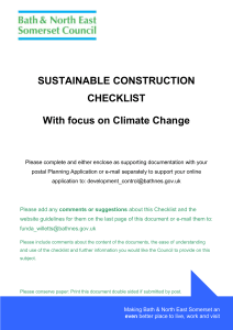 Sustainable Construction Checklist (MS Word 88kb)