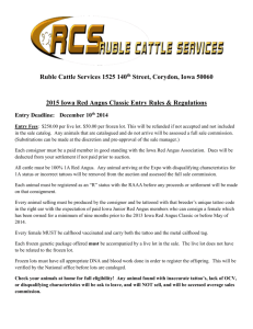Ruble Cattle Services 1525 140th Street, Corydon, Iowa 50060