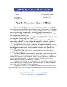 Amarillo Storm Losses Total $175 Million