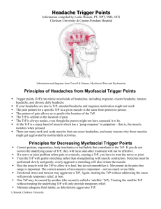 Headache Trigger Points