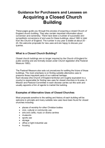 Guidance from the Church of England for purchasers and lessees