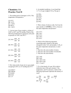 Chemistry 1A - Bakersfield College