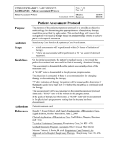 Patient Assessment Protocol