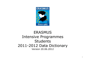 erasmus study period data dictionary 2005/2006 – v4