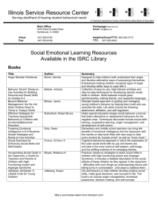 Social Emotional Learning - Illinois Service Resource Center