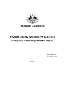 Physical security management guidelines