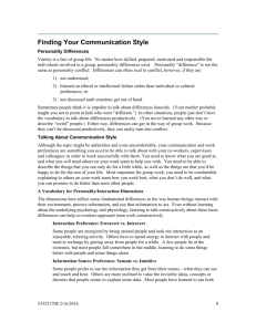 Finding Your Communication Style