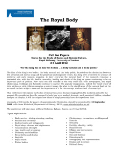 The Royal Body - Call for Papers (Word)
