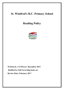 Reading Policy Feb 2014 - St Winifred`s RC Primary School