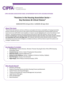 Pensions in the housing association sector