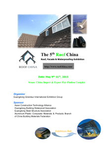 Why Roof China 2015?