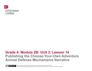 Grade 4 ELA Module 2B, Unit 3, Lesson 14