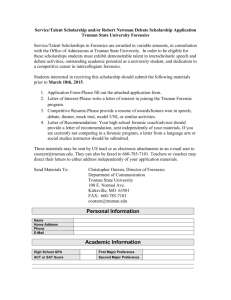 Scholarship Application Form 2016