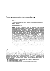 Aeroengine exhaust emissions monitoring