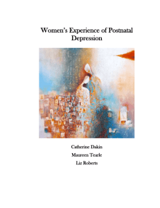 Women`s Experience of Postnatal Depression