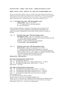 All Ireland schedule of classes 2014