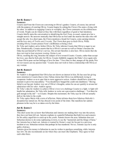 Twelfth Night Act 3 summary notes