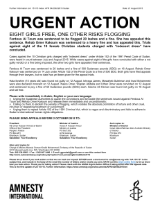 urgent action - Amnesty International USA