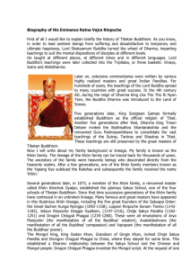 Biography of His Eminence Ratna Vajra Rinpoche