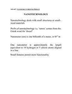 Two approaches to the synthesis of nanomaterials and the