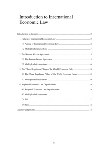 Introduction to International Economic Law