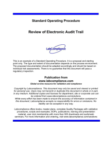 Review of Electronic Audit Trail