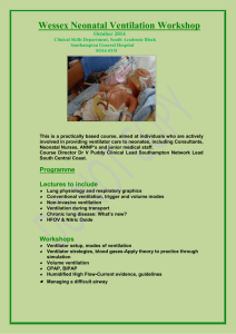 Irish Neonatal Ventilation Workshop for Registrars - Wessex
