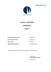 Moreland Vehicle Crossing (Driveway) Policy 2010 (DOC 3Mb)