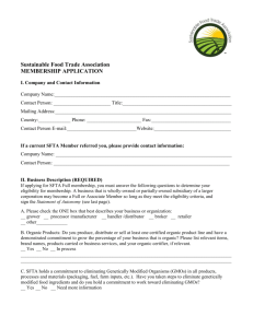 2013-SFTA-Membership.. - Sustainable Food Trade Association