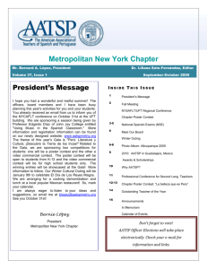 aatsp newsletter oct `09 - The American Association of Teachers of
