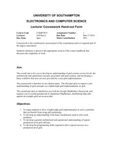COMP3019 Coursework 2014 - Electronics and Computer Science