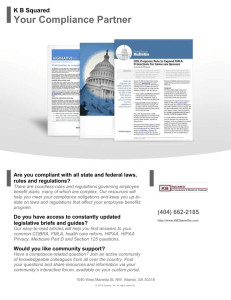 Legal Compliance Reporting Portfolio