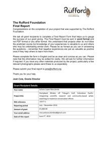 Final Report - Rufford Foundation