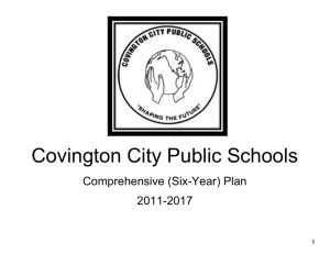 Compreh e nsive Plan - Covington City Public Schools