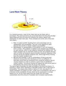 Land Rent Theory - Mrs. Watson`s Class