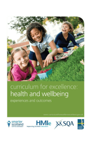 Health and wellbeing: Experiences and outcomes