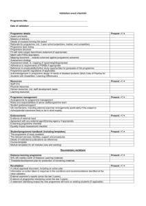 documentation checklist
